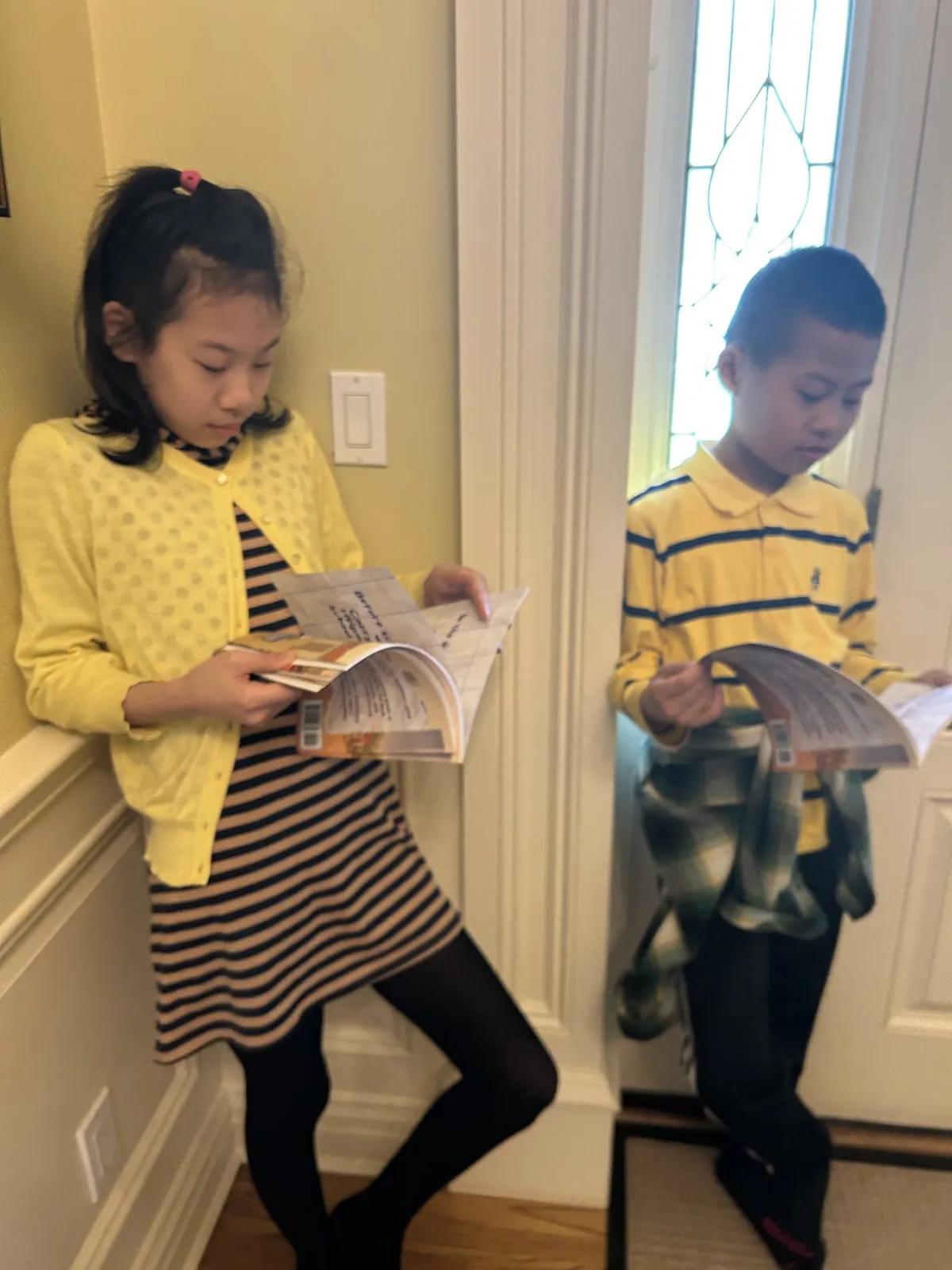 Kids reading FinGoose books